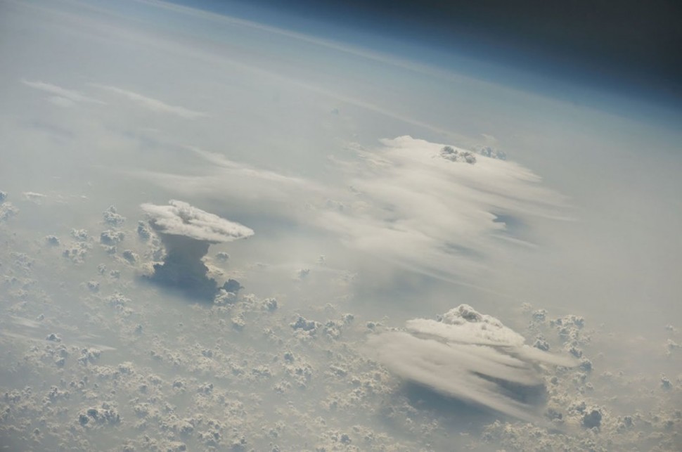 Des cumulonimbus sur le Nigeria