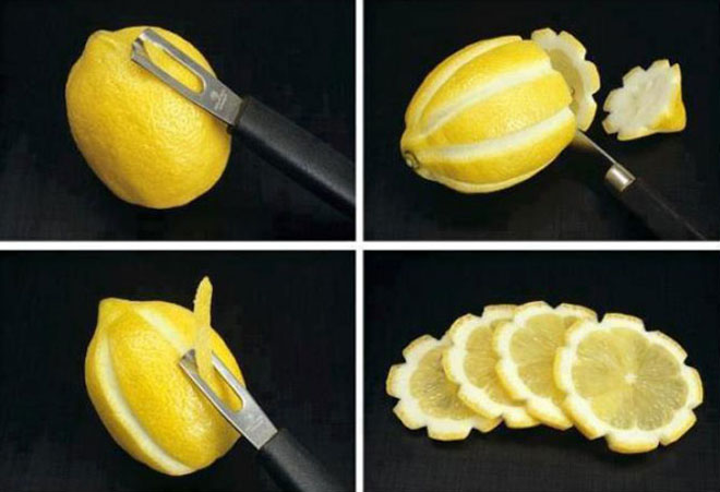 Pour faire des fleurs de citron