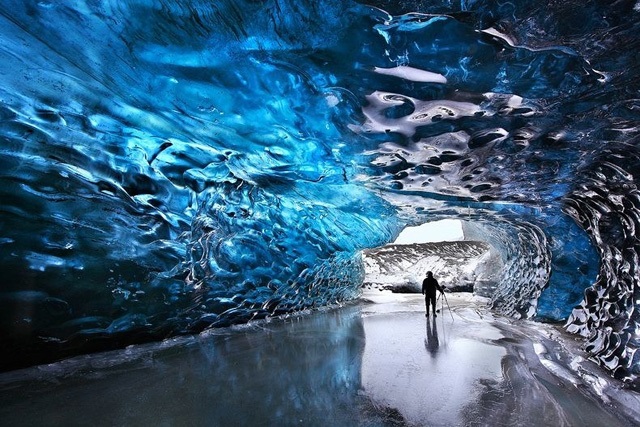 Ice Cave à Skaftafell, Islande