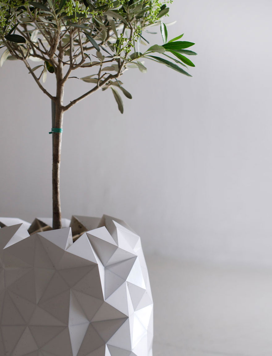 Pots de fleur Origami (2)